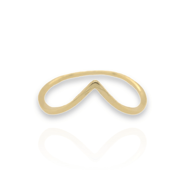 Gold V Shape Ring